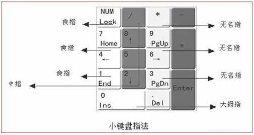 电脑键盘指法练习图