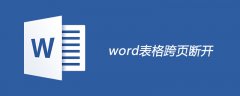 <b>word表格跨页断开怎么解决</b>