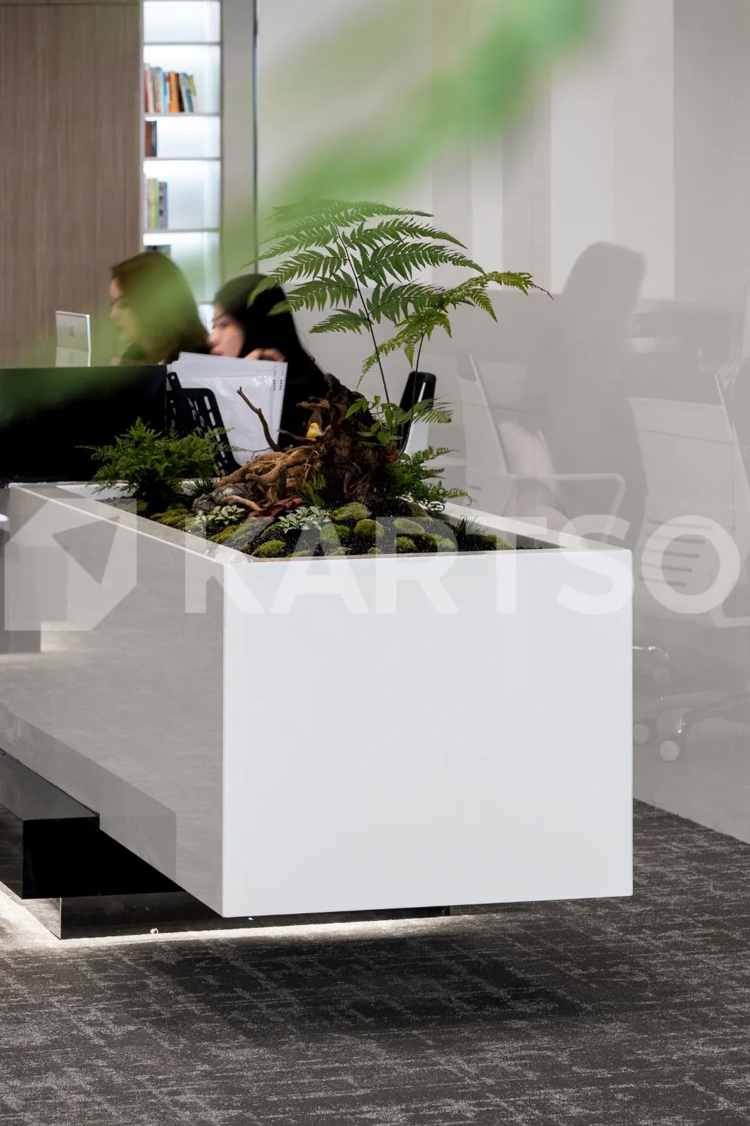 商业办公空间设计案例：科素花岗玉的应用