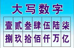 大写数字一到十百千万怎么写